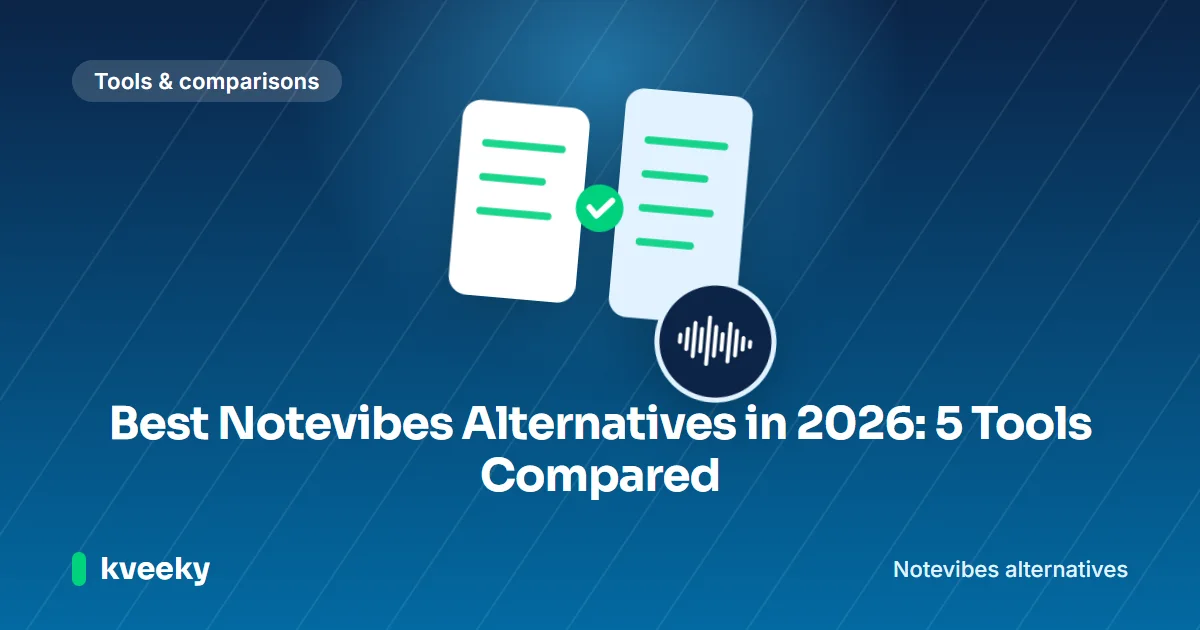 Notevibes alternatives: illustration of two feature cards compared side by side